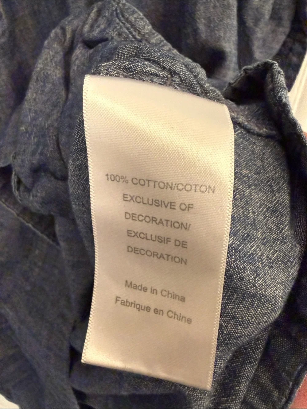 Tory Burch Indigo Chambray Tie-Neck Tunic